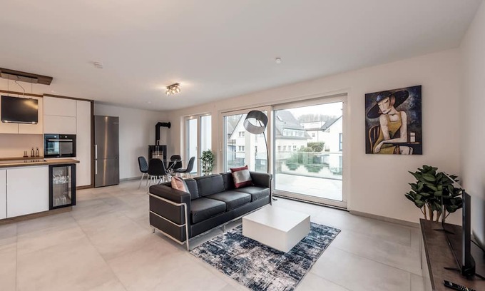 Boeblingen Apartment | EXQUIS 2-Room Luxus Apartment USM I Fireplace I TerraceI Parking I US Army