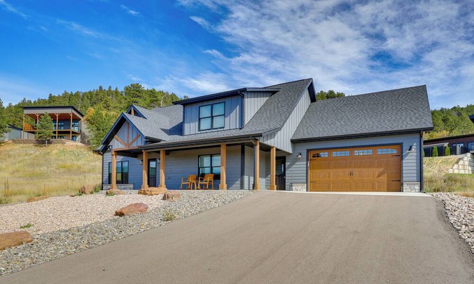 Sturgis House | Luxe, New-Build Sturgis Retreat w/Mountain Views