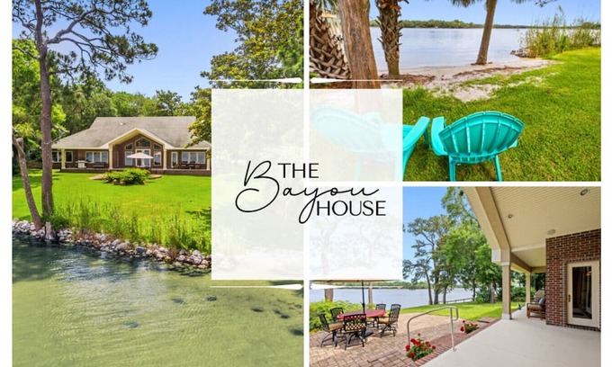 Mary Esther House | Waterfront Home on the Bayou, Pet Friendly