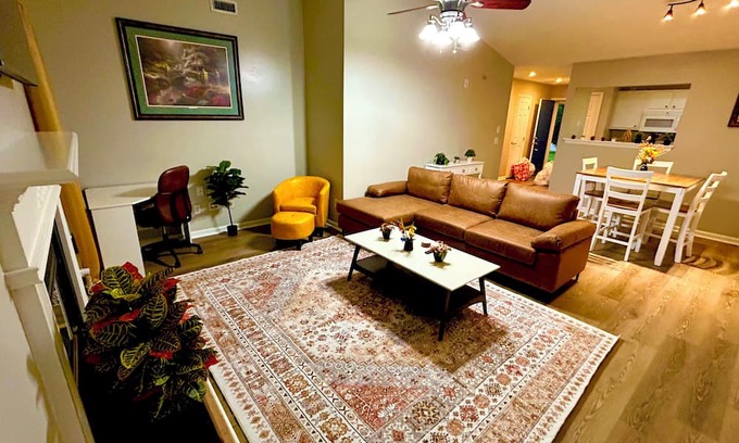 Greenville House | Stylish 2BR Townhome, Pet-Friendly, Parking, Near ECU!