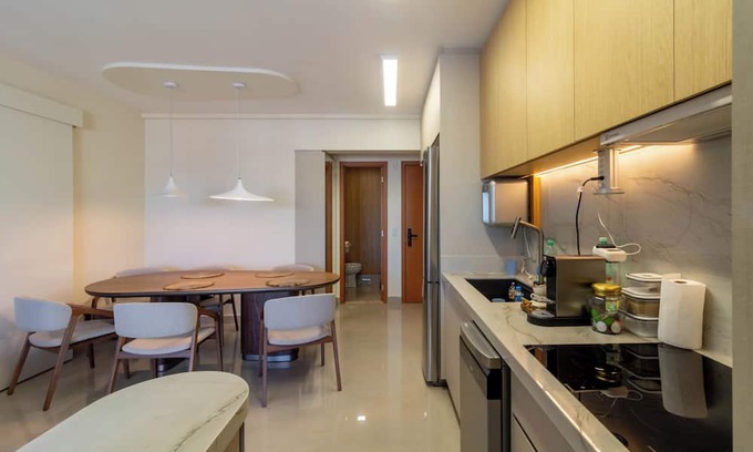 Goiania Apartment | Minimalist Design and Discreet Luxury, High Standard for Relaxing in Style