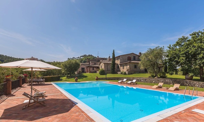 Monsummano Terme Villa | My Rental Homes - Villa del Colle with private swimming pool and covered patios